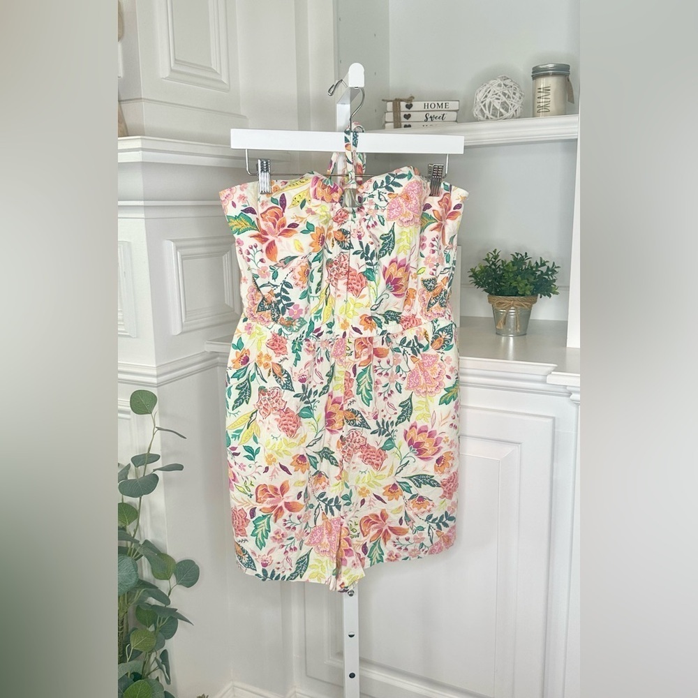 Old Navy Women’s Fit and Flare Floral O’Ring One-Piece Romper Size Large - Picture 2 of 11